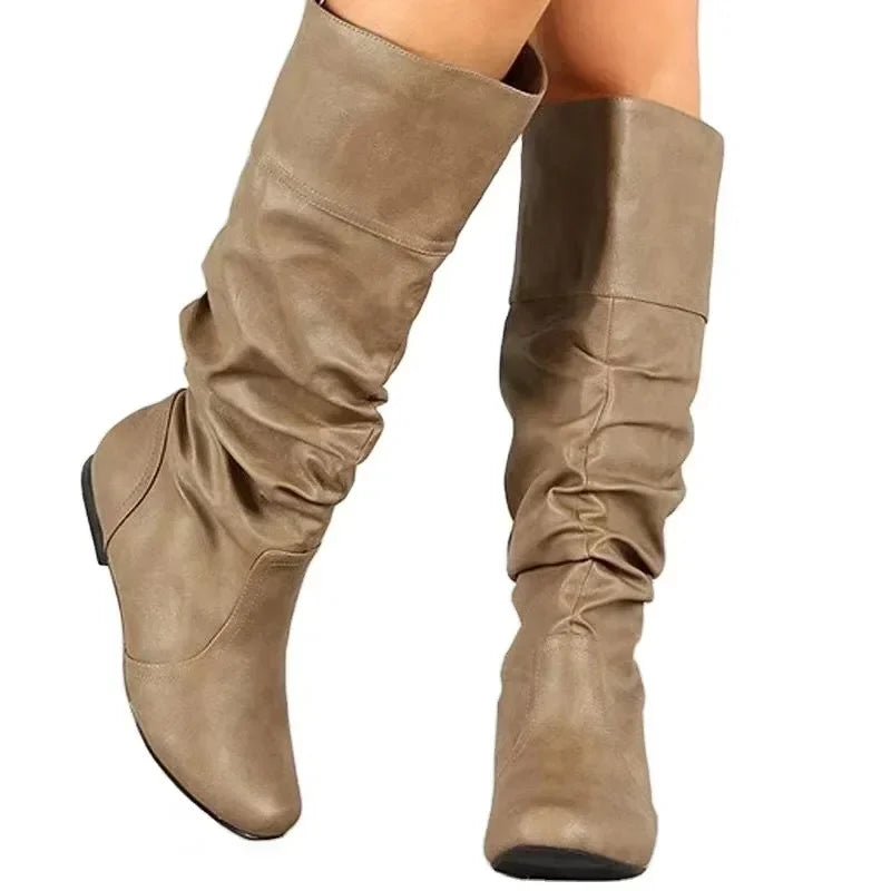 đ„ Promotion dĂ©stockage 60% de remise - Bottes en cuir style Western pour femmes