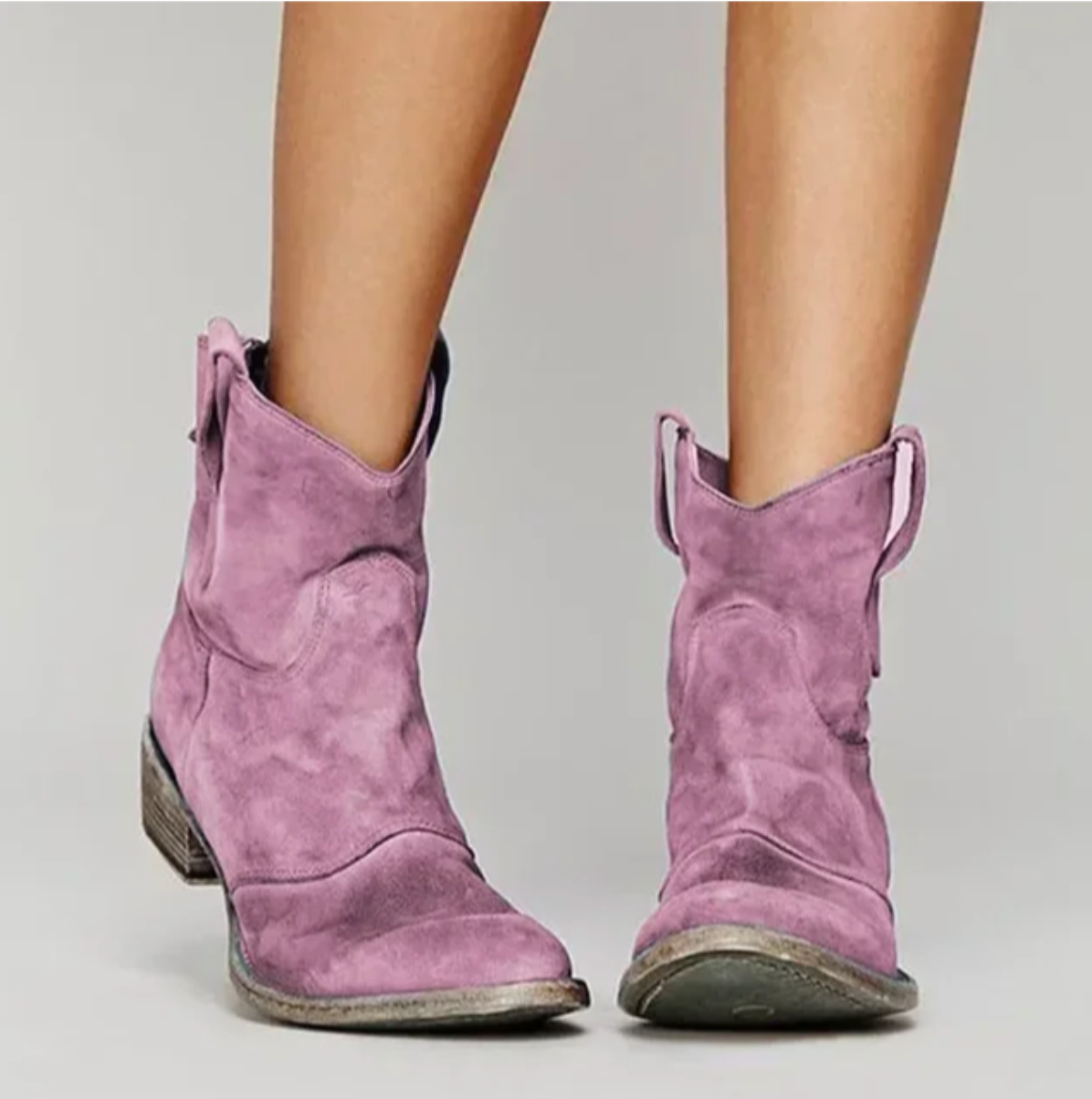 Roselle | Bottines western en daim