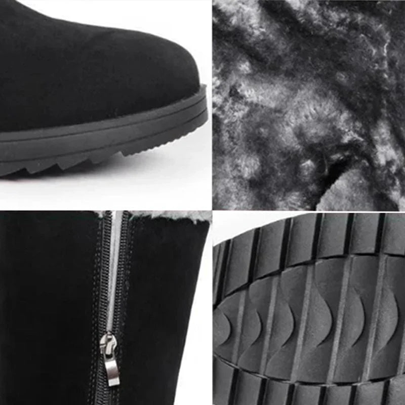 🔥 Promotion déstockage 60% de remise - Bottines d'hiver en velours pour femmes