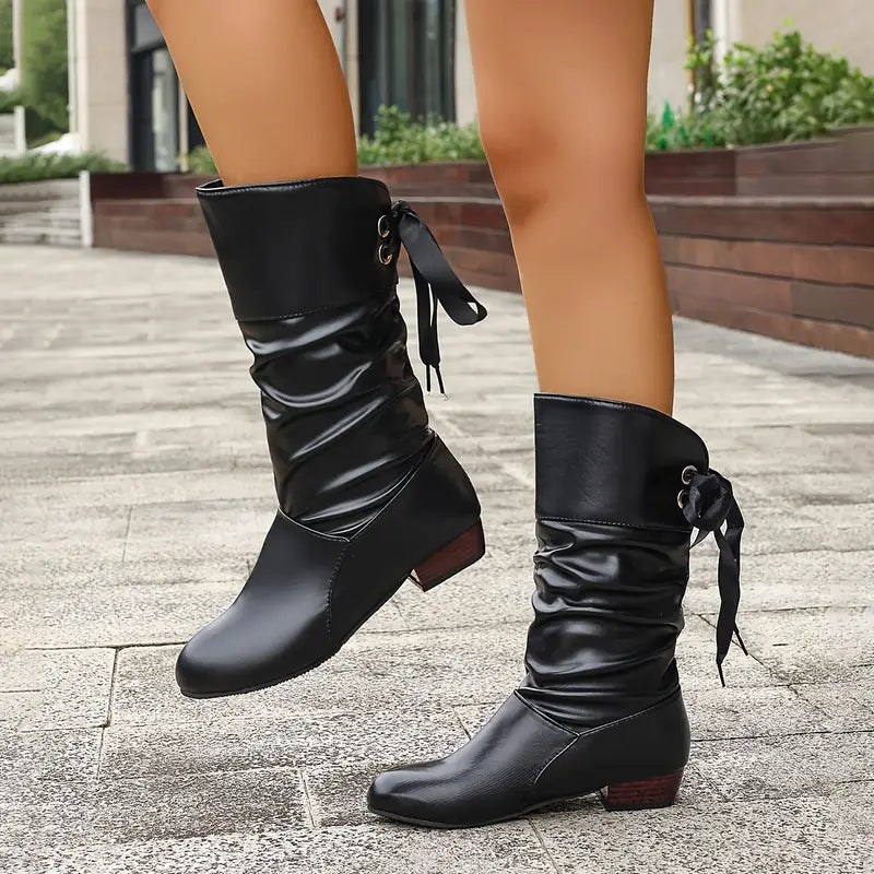 🔥 Promotion déstockage 60% de remise - Bottines d'hiver en cuir pour femme