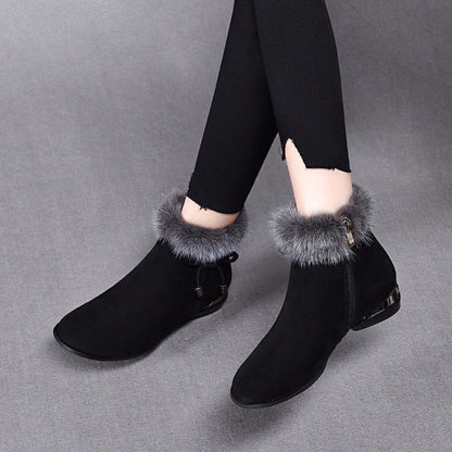 🔥Promotion -49% Bottines d'hiver en cuir souple