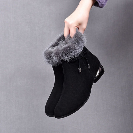 🔥Promotion -49% Bottines d'hiver en cuir souple