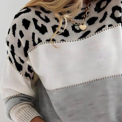 Cheyenne™ | Pull en Laine design léopard