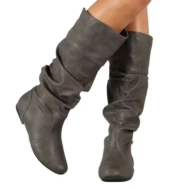 🔥 Promotion déstockage 60% de remise - Bottes en cuir style Western pour femmes