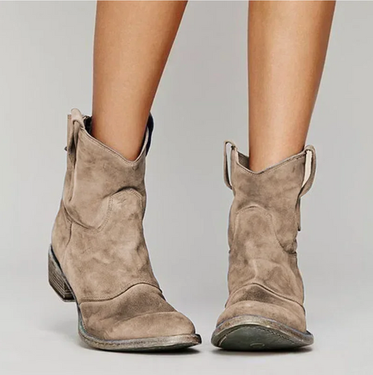 Roselle | Bottines western en daim