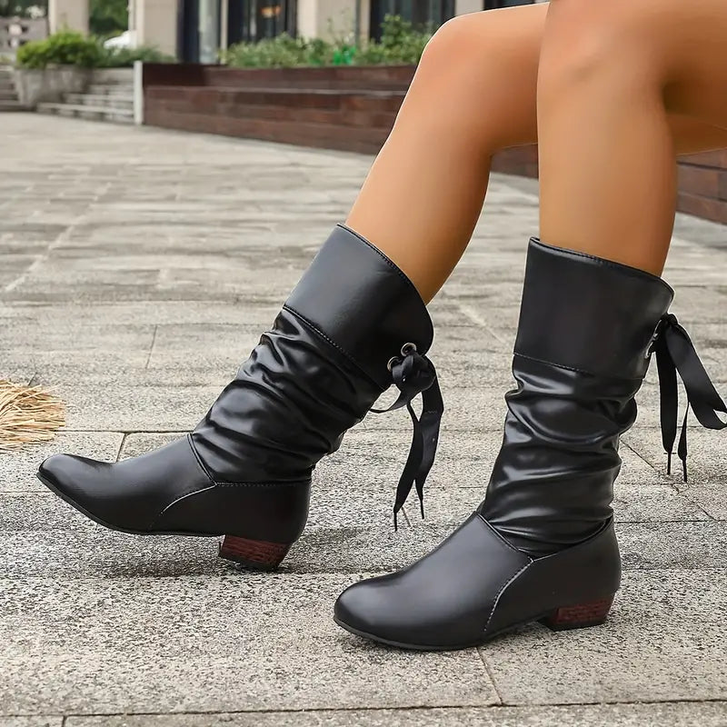 🔥 Promotion déstockage 60% de remise - Bottines d'hiver en cuir pour femme