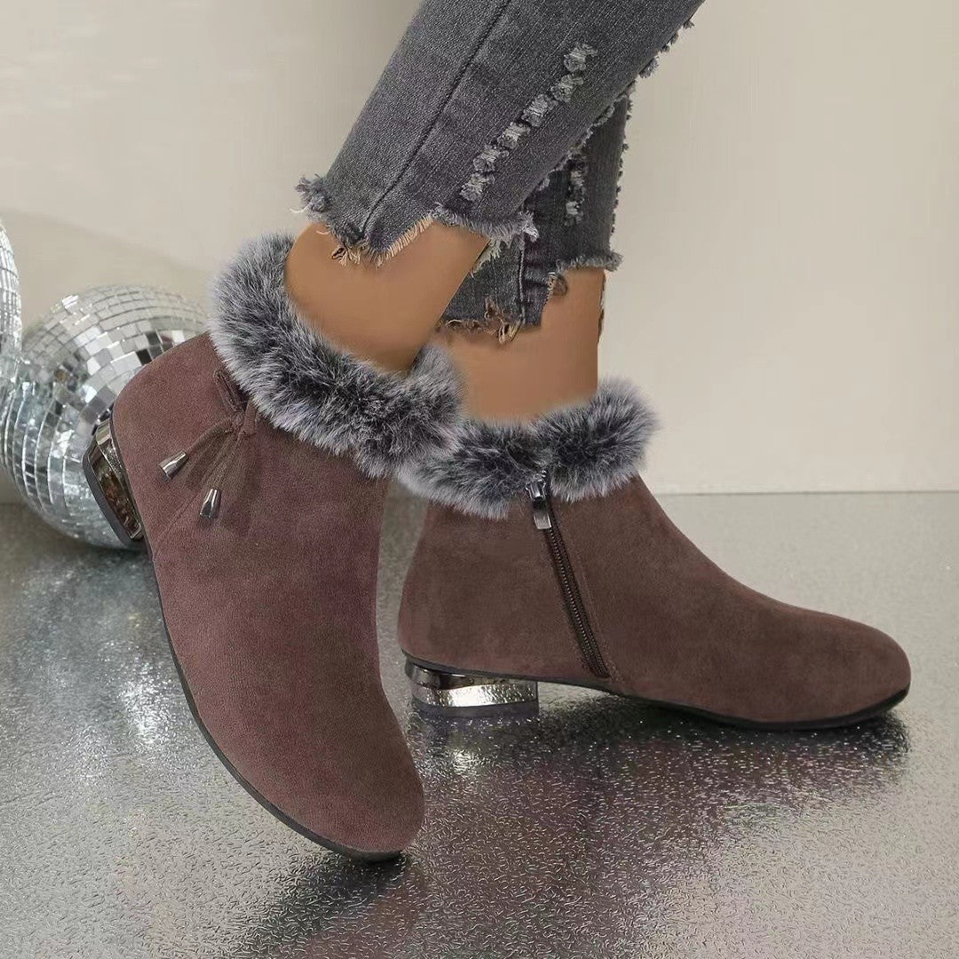 🔥Promotion -49% Bottines d'hiver en cuir souple