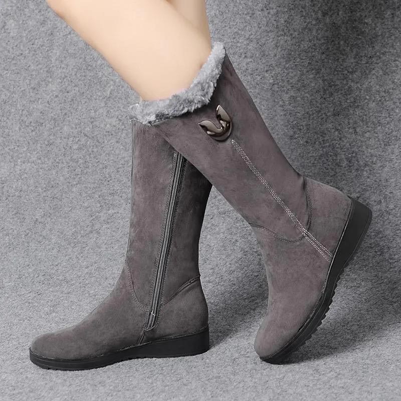 🔥 Promotion déstockage 60% de remise - Bottines d'hiver en velours pour femmes