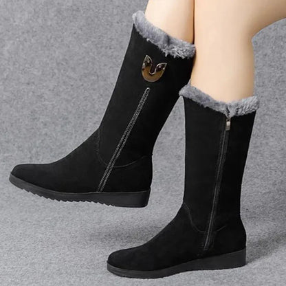🔥 Promotion déstockage 60% de remise - Bottines d'hiver en velours pour femmes