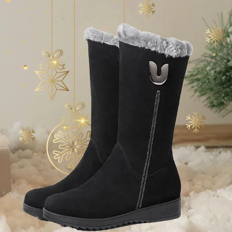 🔥 Promotion déstockage 60% de remise - Bottines d'hiver en velours pour femmes